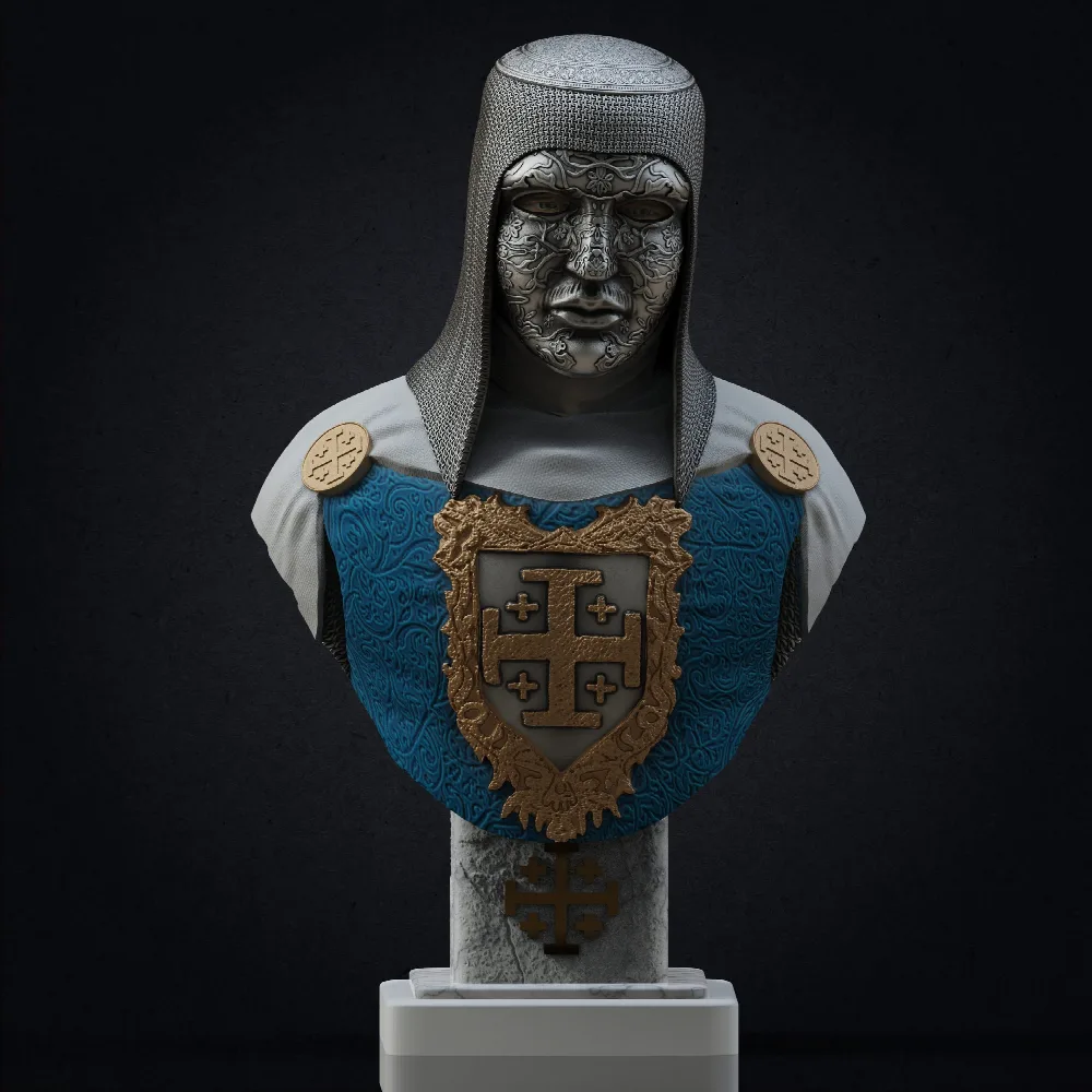 King Baldwin IV bust
