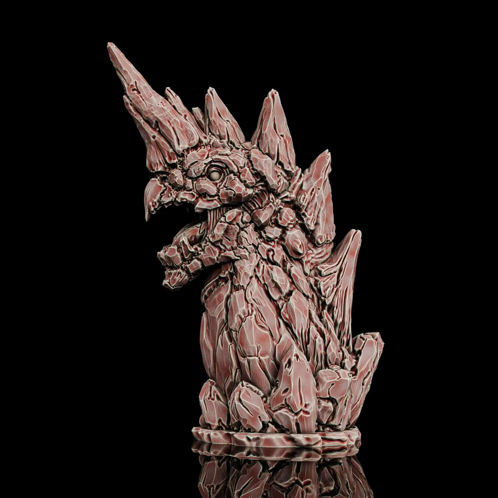 Stone Dragon bust