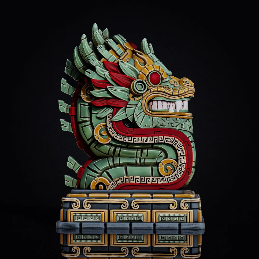 Aztec Dragon bust