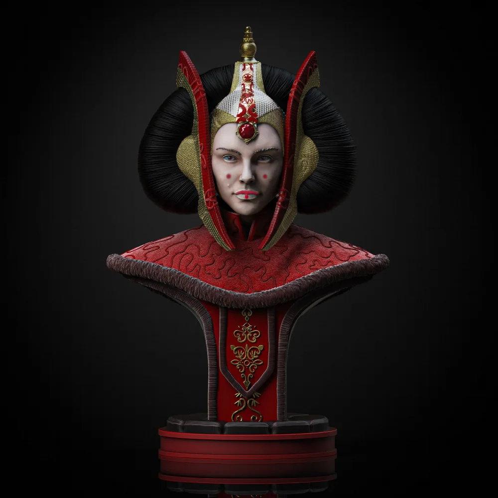 Queen Amidala bust