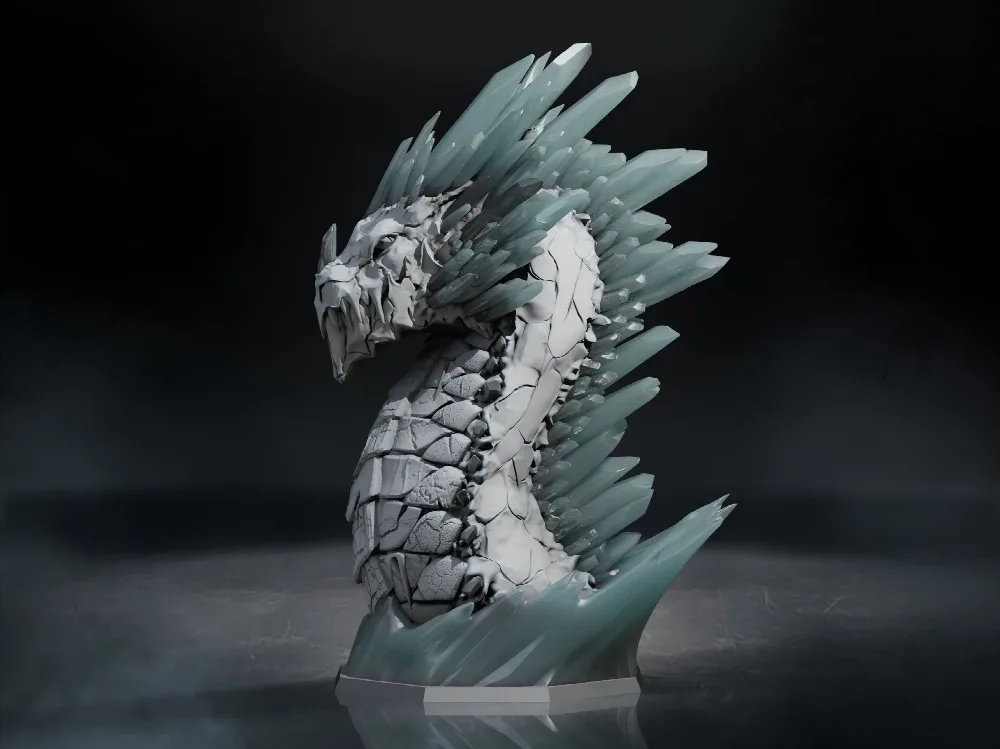 Ice Dragon Bust
