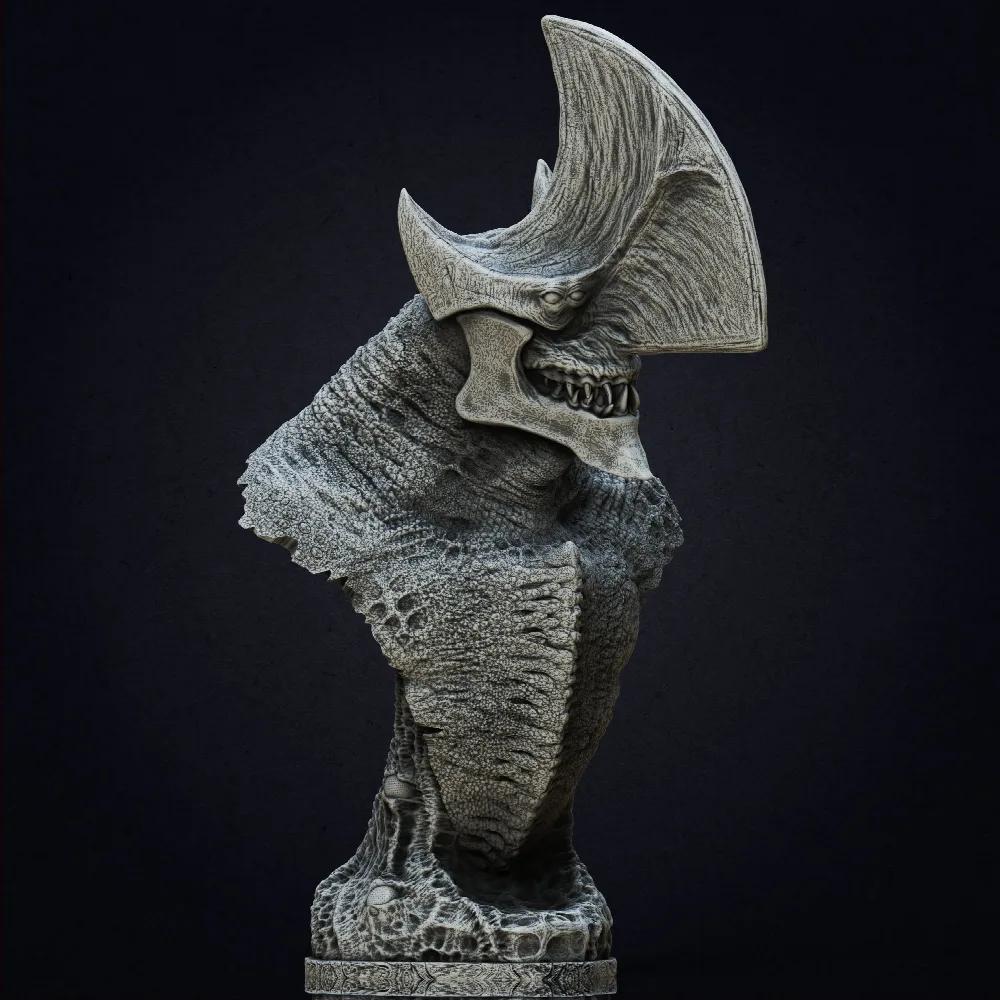 Trespasser Kaiju bust – Pacific Rim