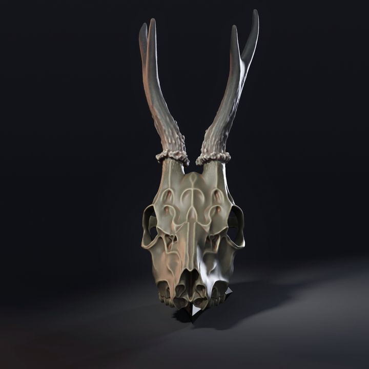 Deer Skull (Pre-Supported)