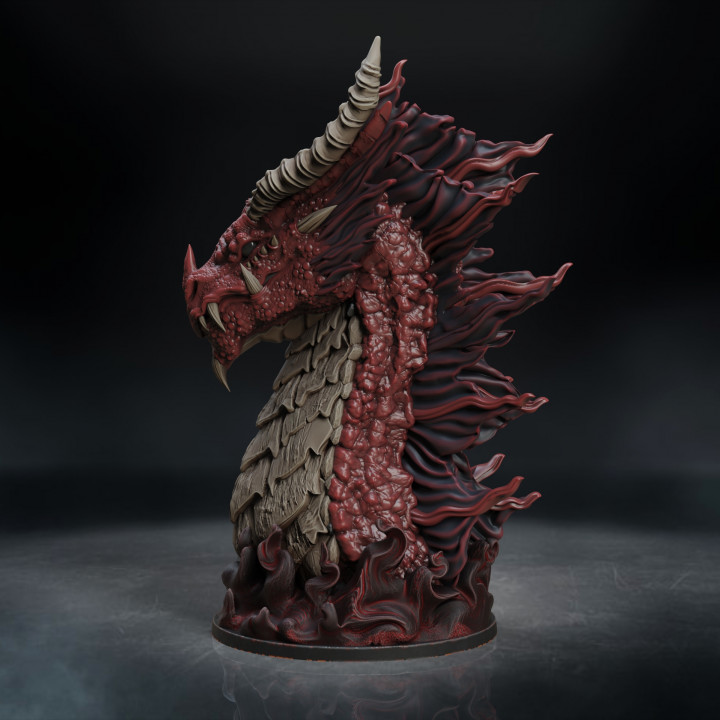 Elder Red Dragon bust (Pre-Supported)