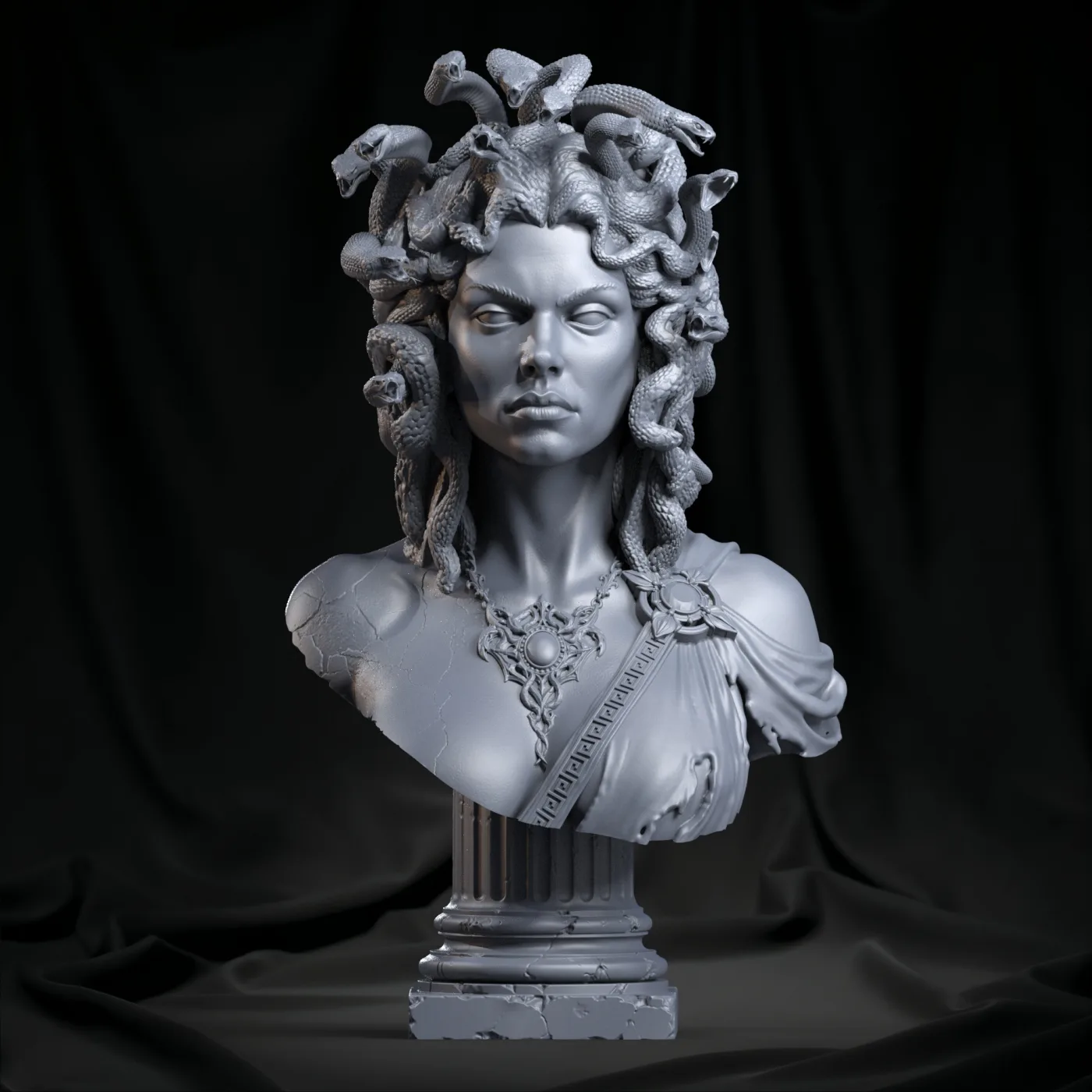 Medusa, the digital sculpt