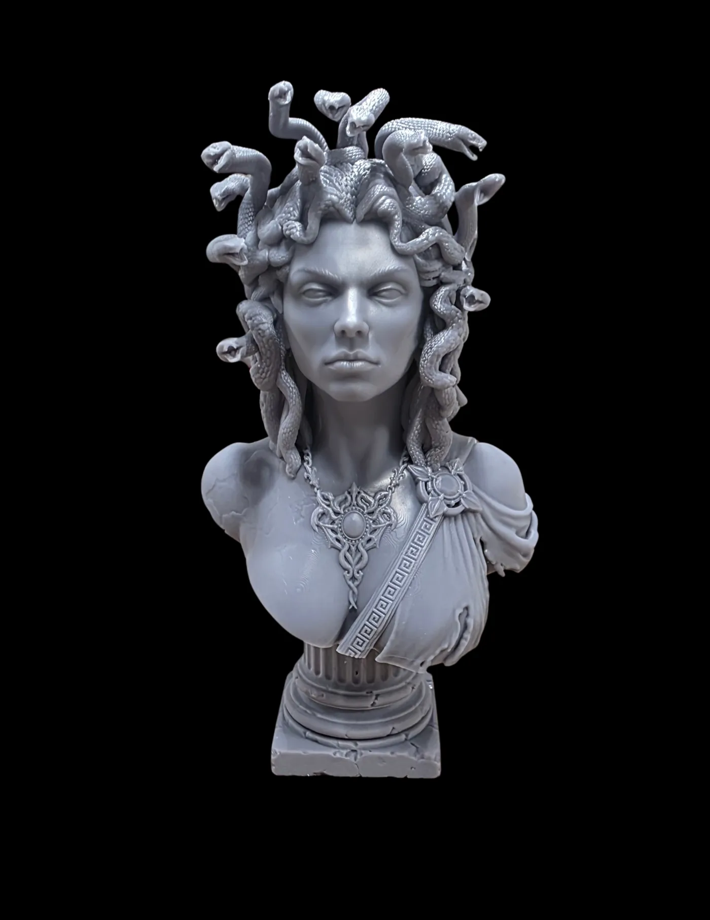Medusa, printed in resin