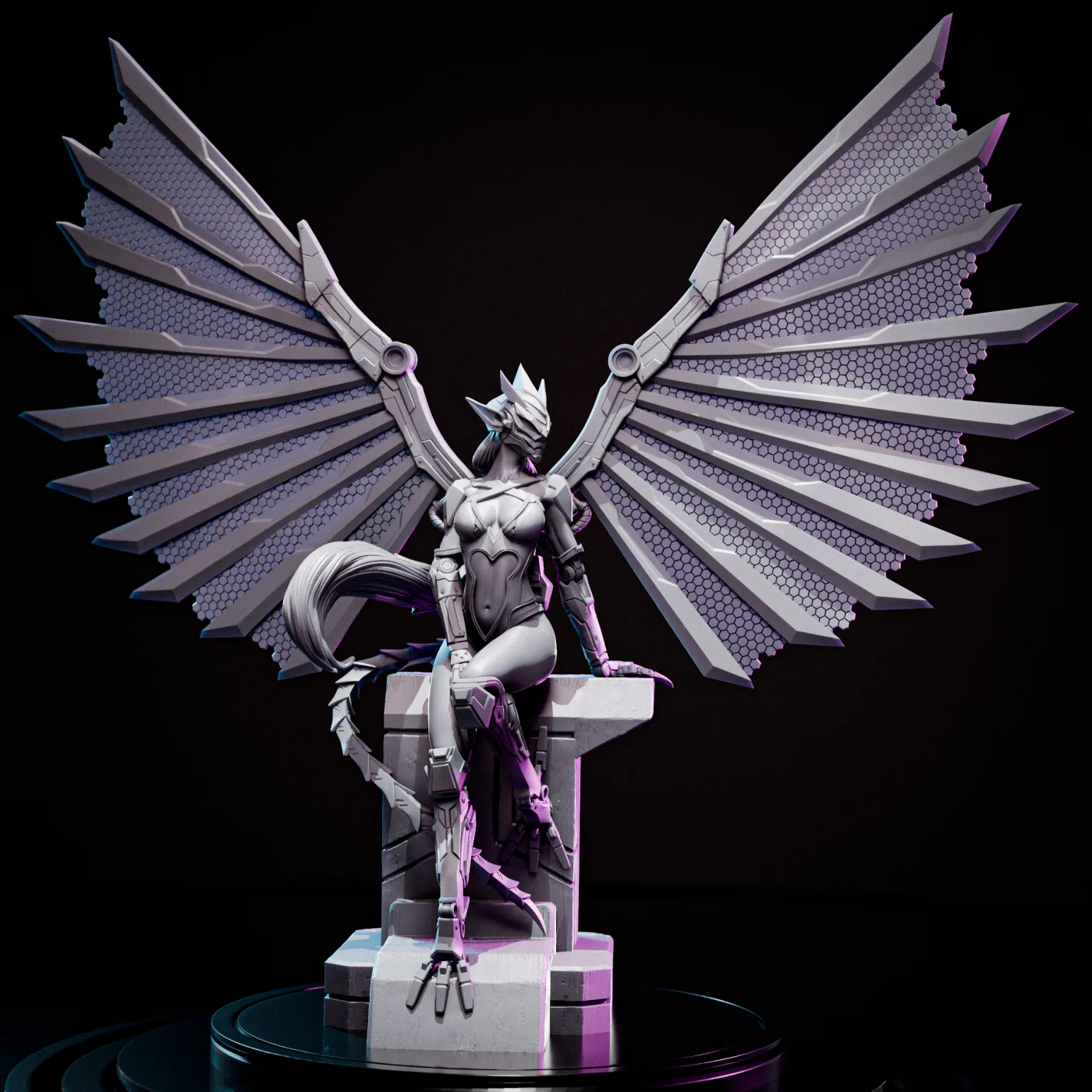 Harpy Pattern-VI, the digital sculpt