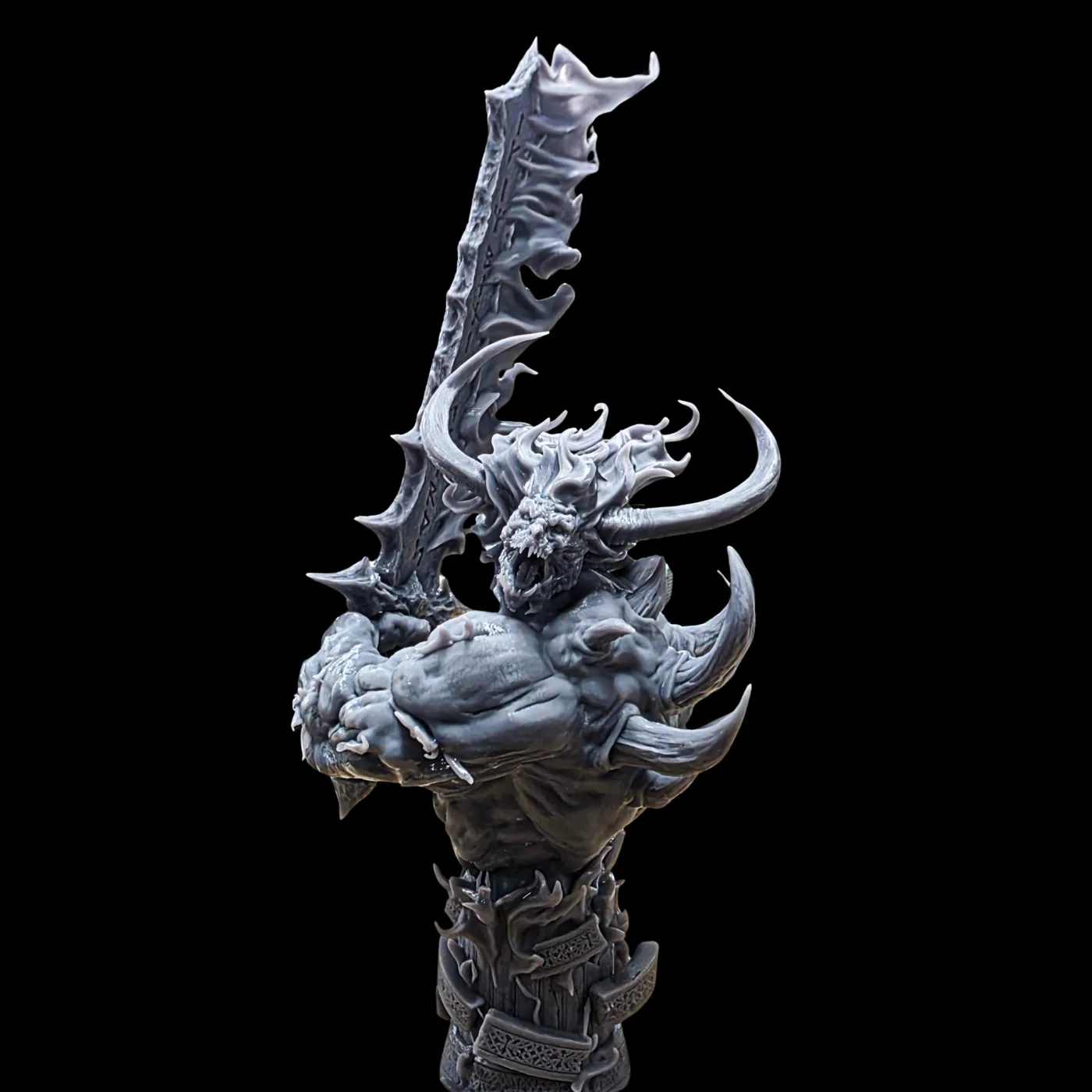 Surtur bust, printed in resin