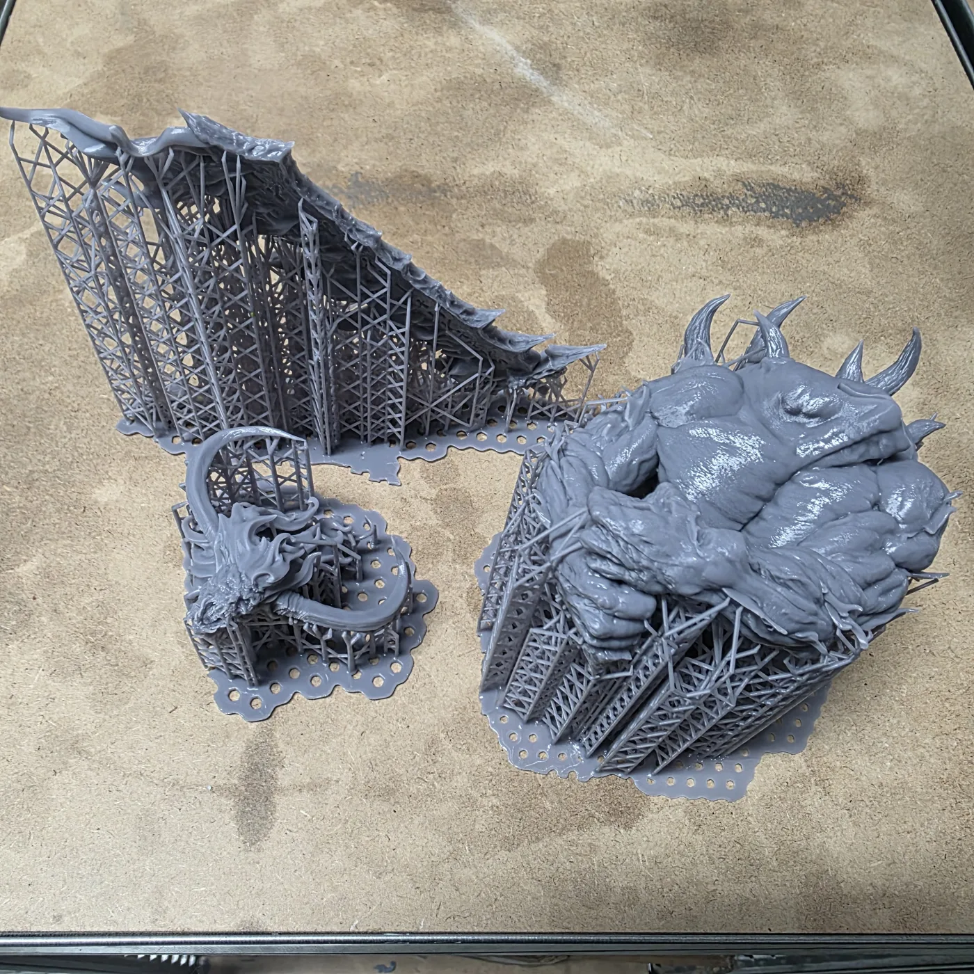 Surtur bust, straight off the plate