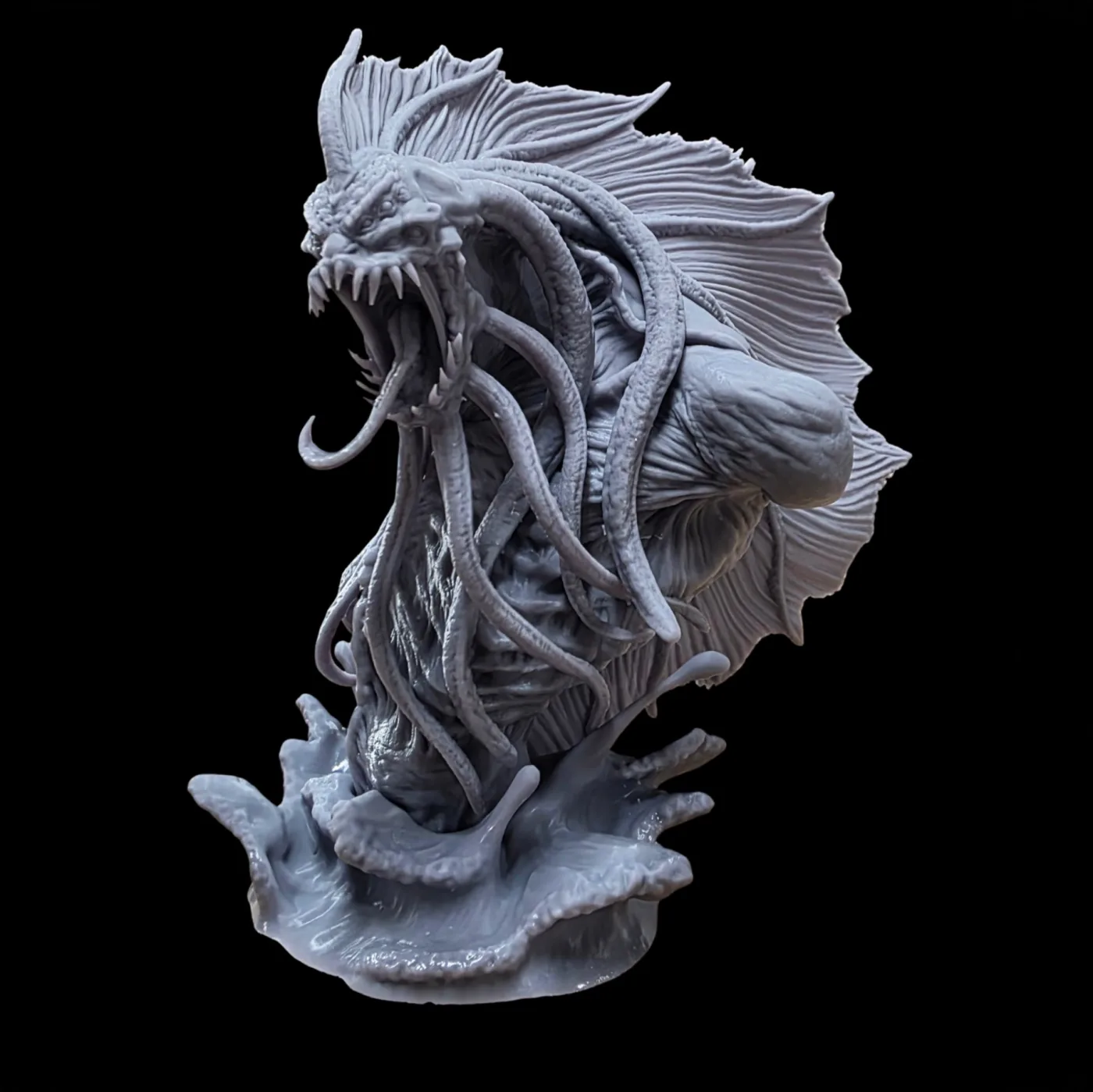 Dagon bust, printed in resin