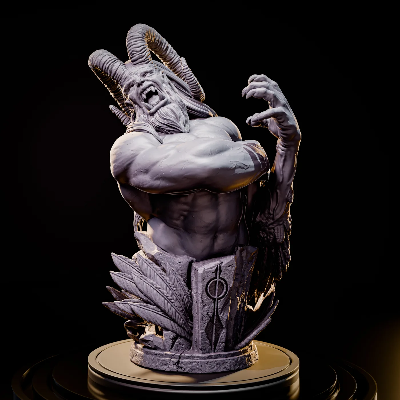 Azazel, the digital sculpt