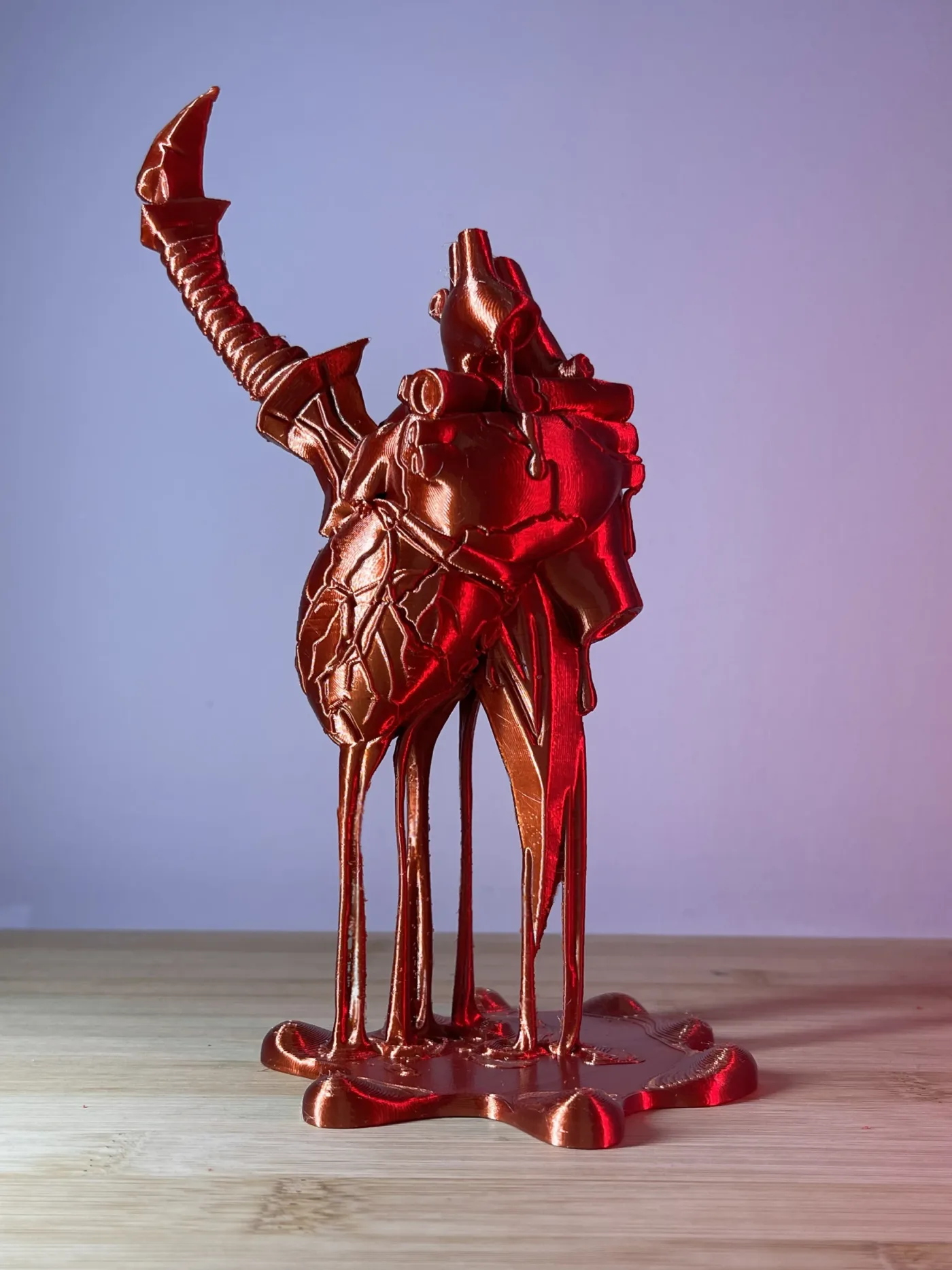 Tortured Heart, printed in resin