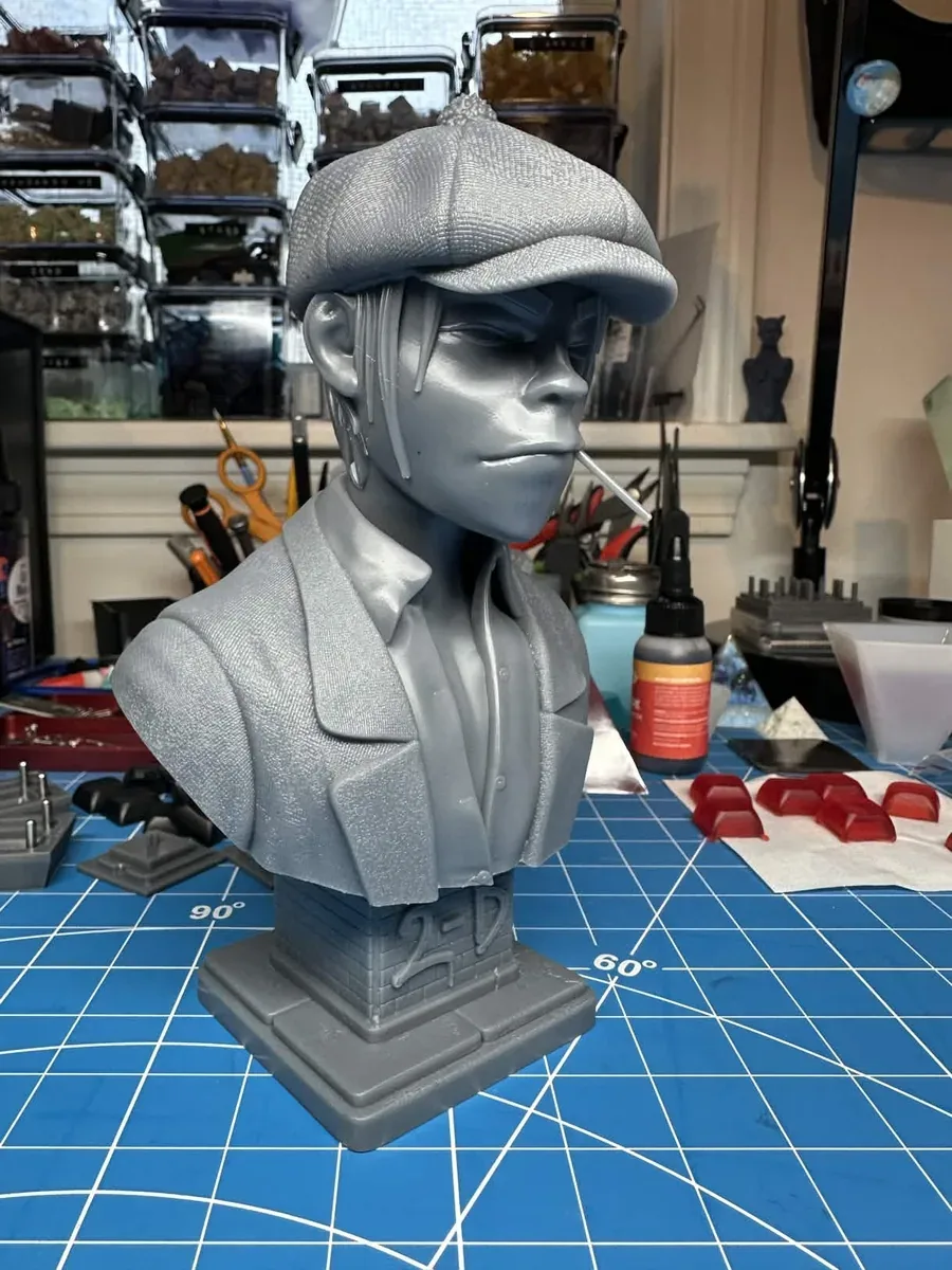 2D – Gorillaz, the finished test print