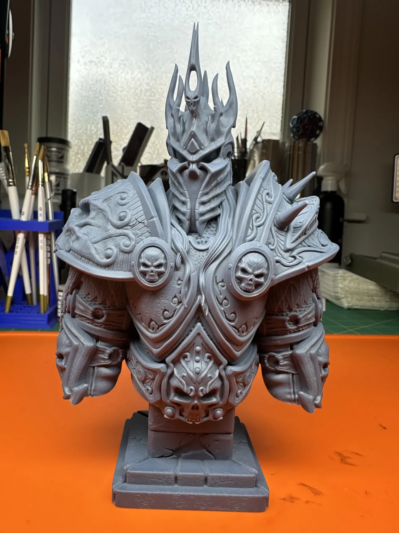 Lich King bust – WoW, the finished test print