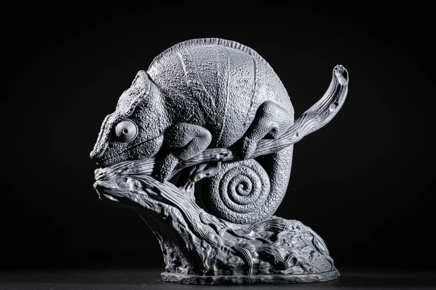 Panther Chameleon, printed in resin