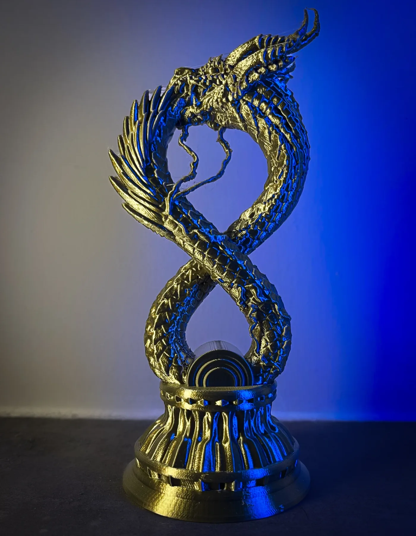 Ouroboros, printed in resin