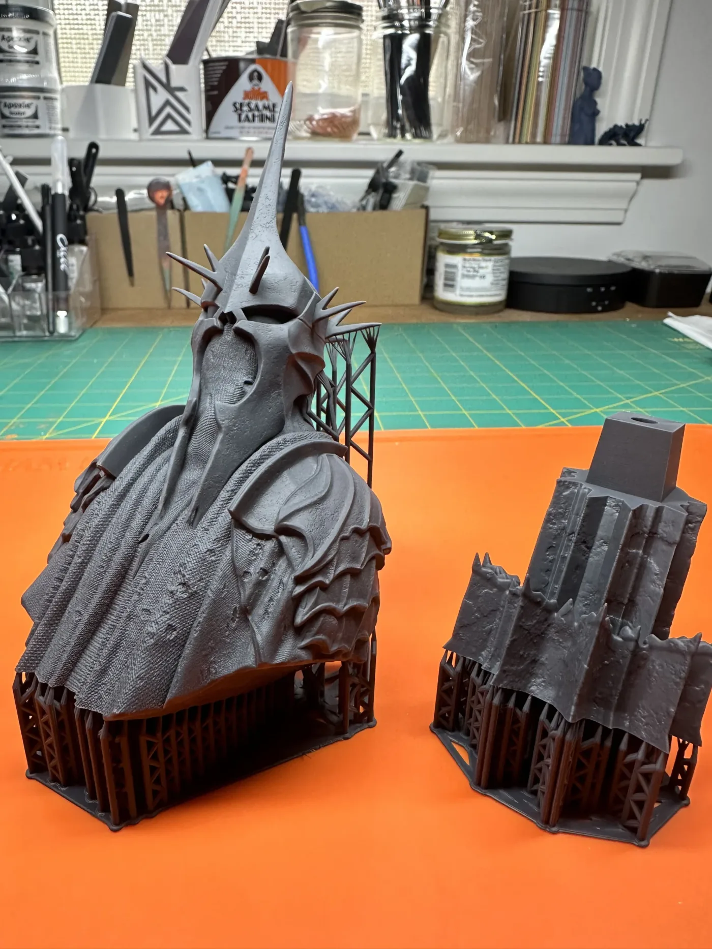 Witch King of Angmar bust, straight off the plate