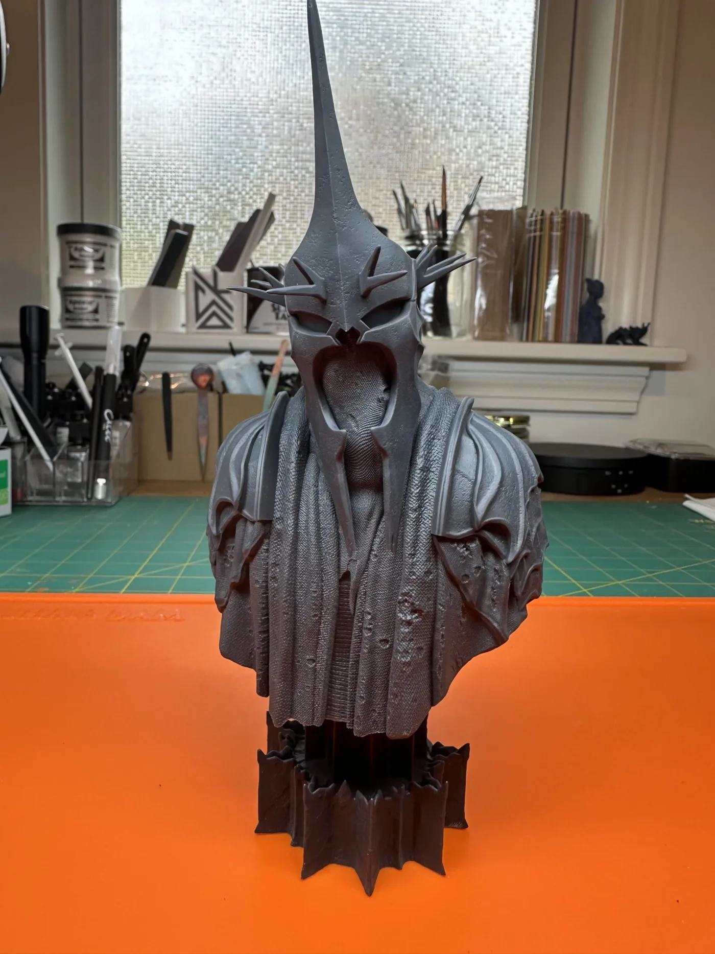 Witch King of Angmar bust, the finished test print