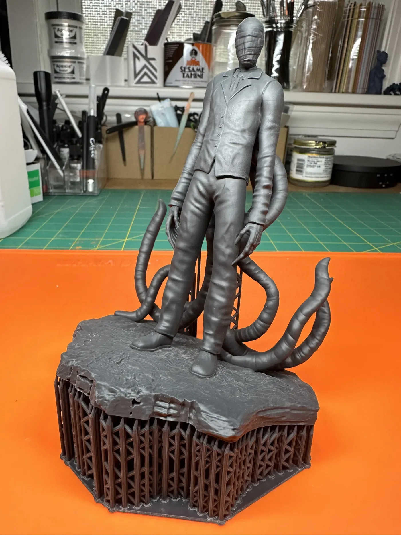 Slenderman, straight off the plate