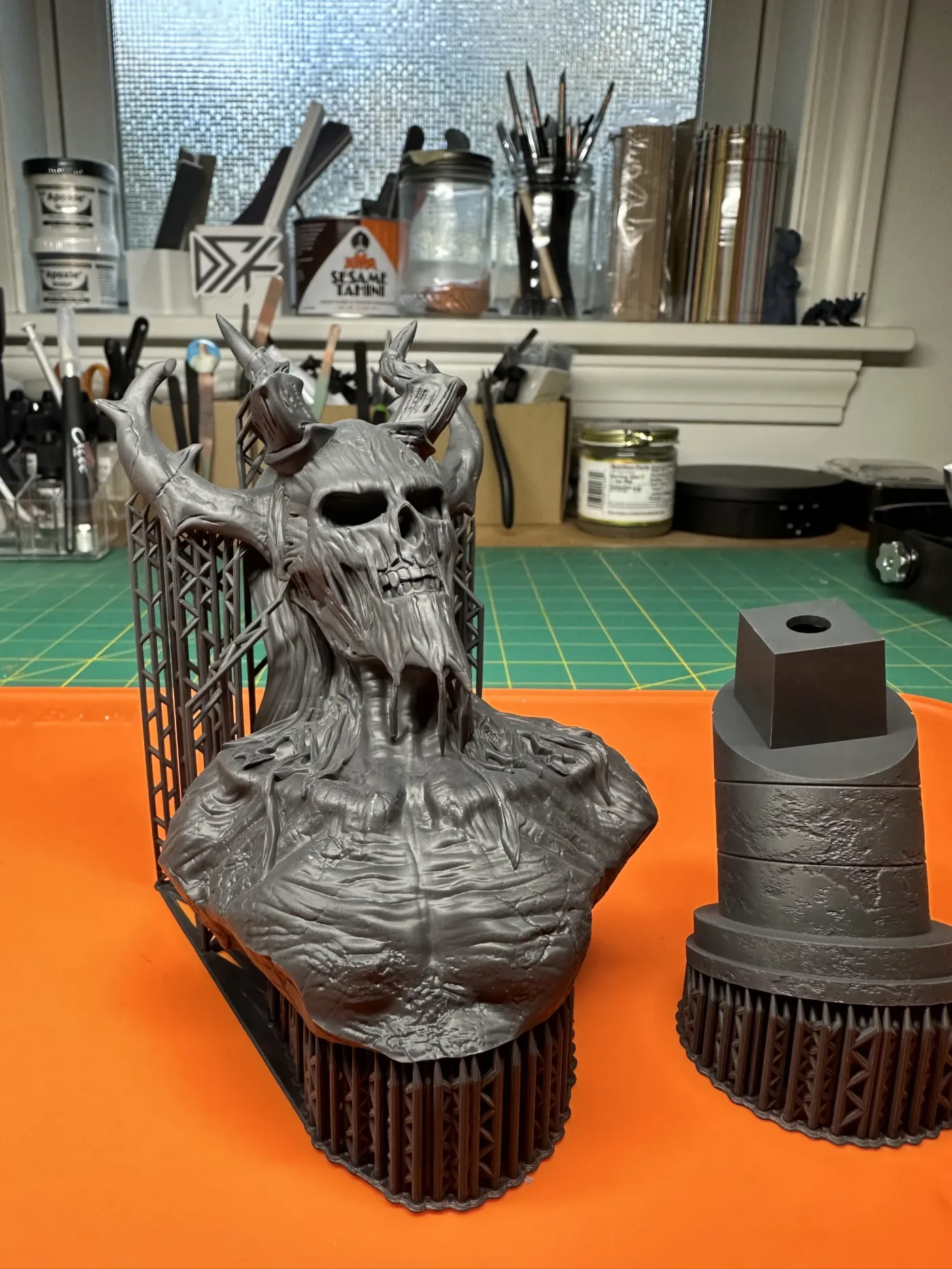 Wendigo bust, straight off the plate