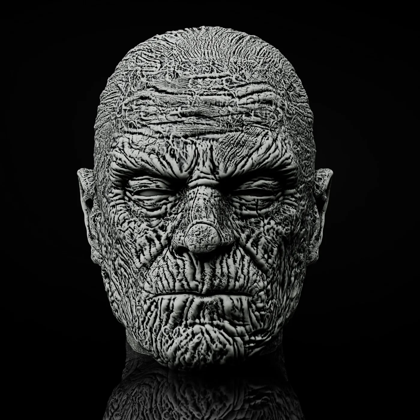 Mummy Bowl, the digital sculpt