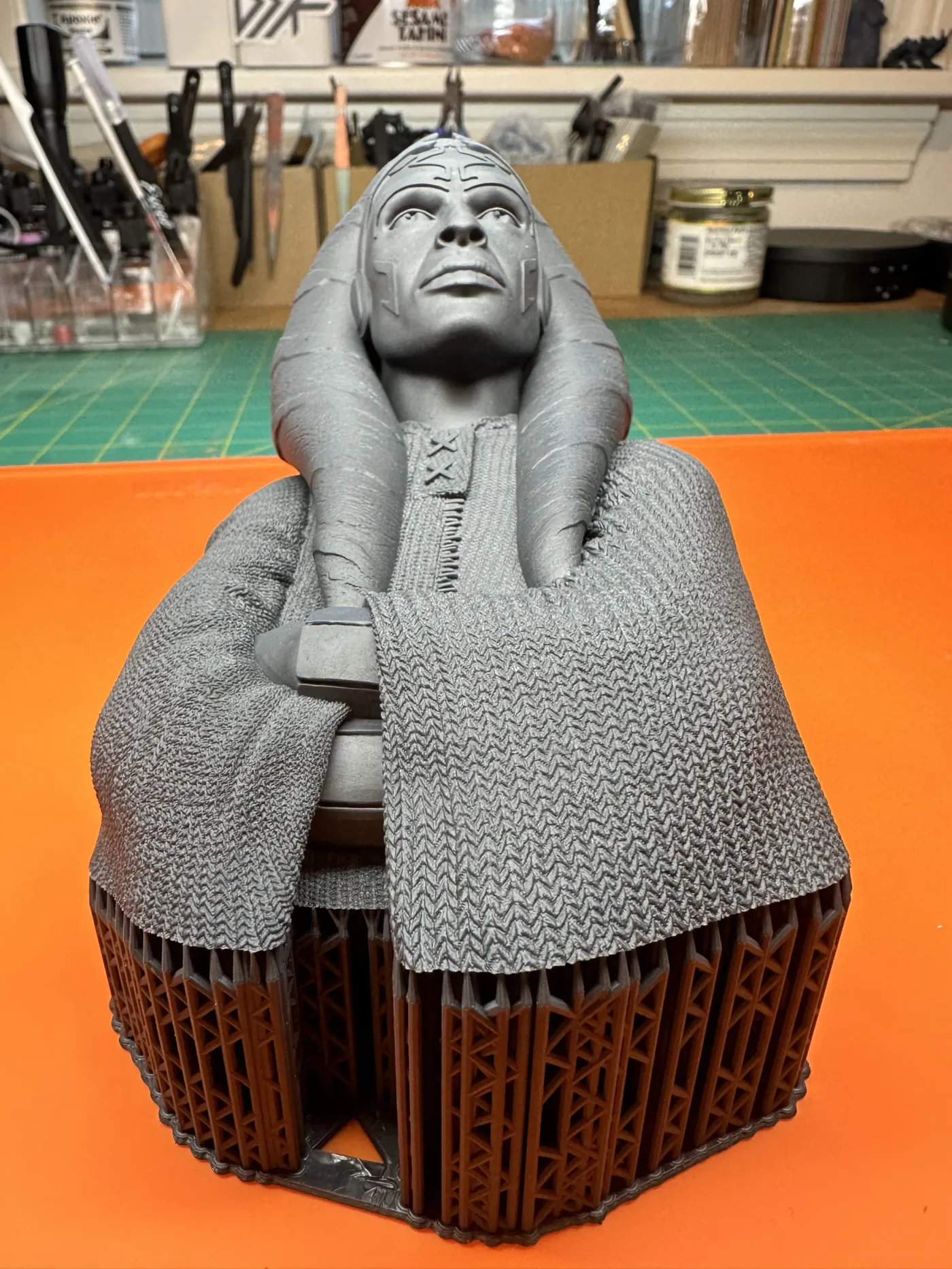 Ahsoka bust, straight off the plate
