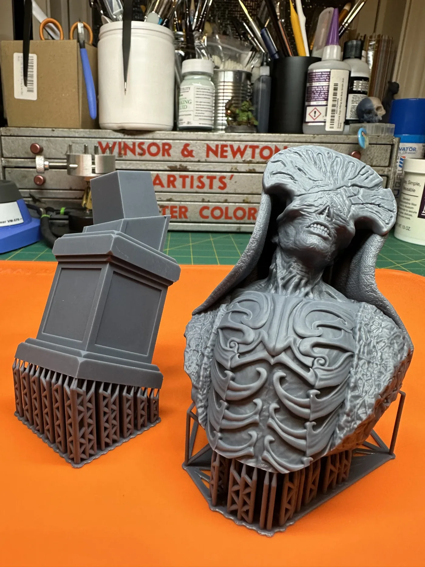 Angel of Death bust, straight off the plate