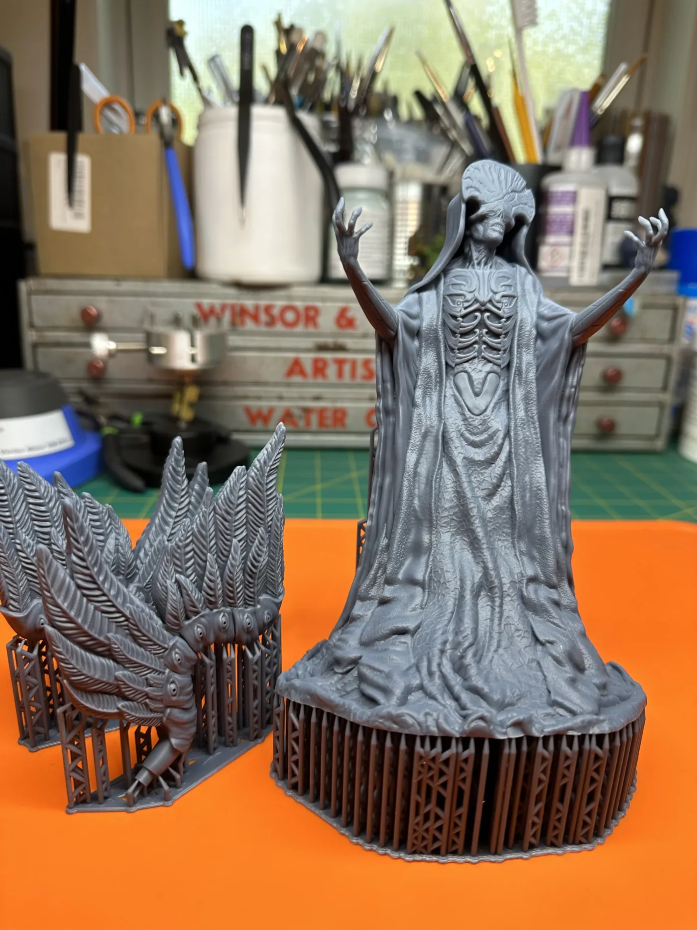 Angel of Death figure, straight off the plate