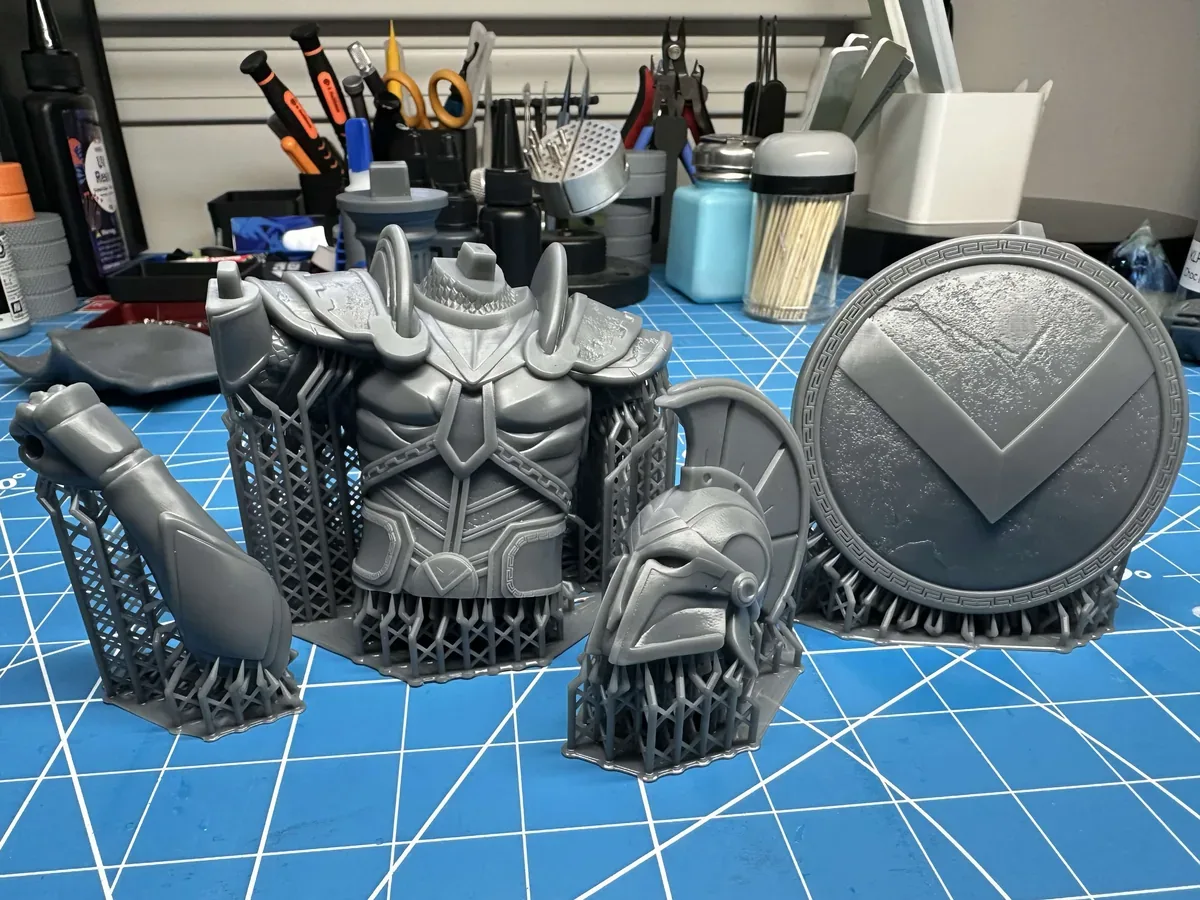 Ares bust, straight off the plate