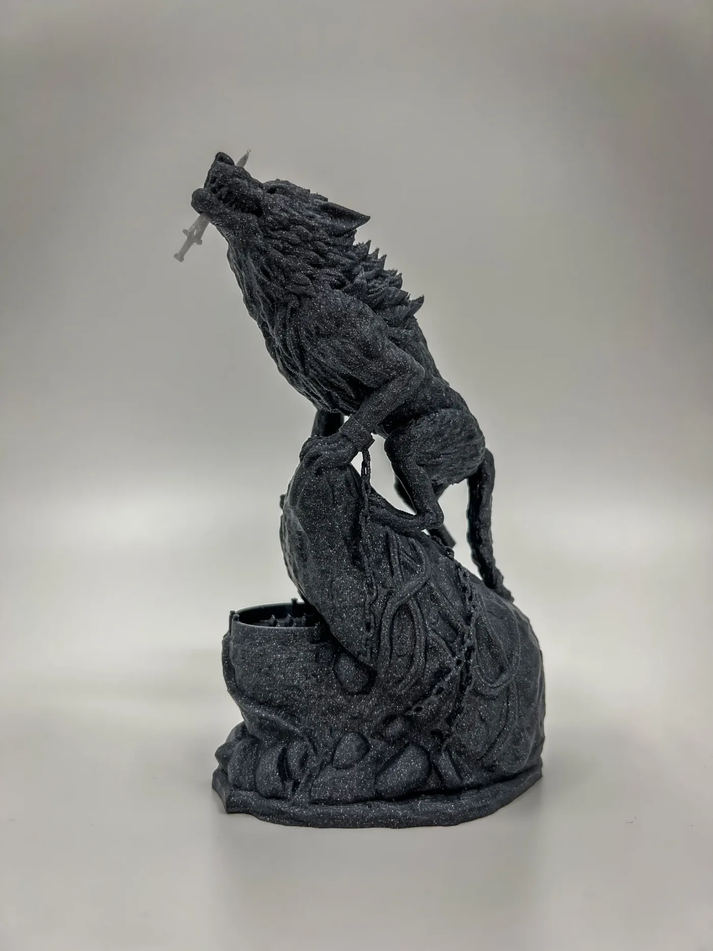 Fenrir, printed in resin