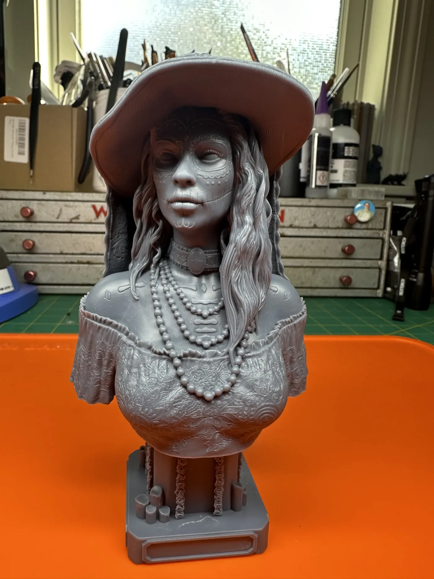 La Catrina, the finished test print