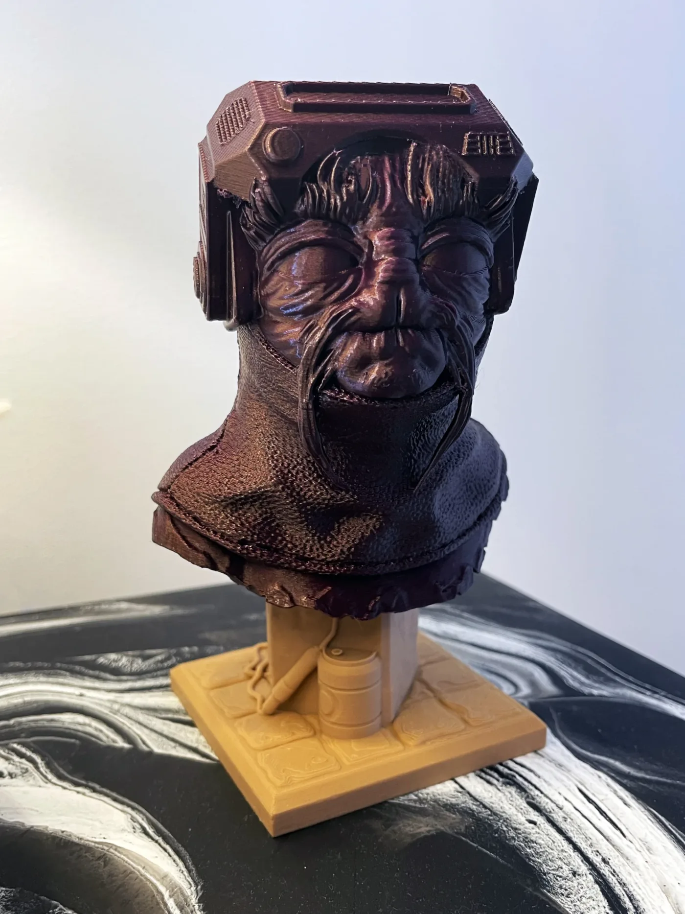 Babu Frik bust, printed in resin