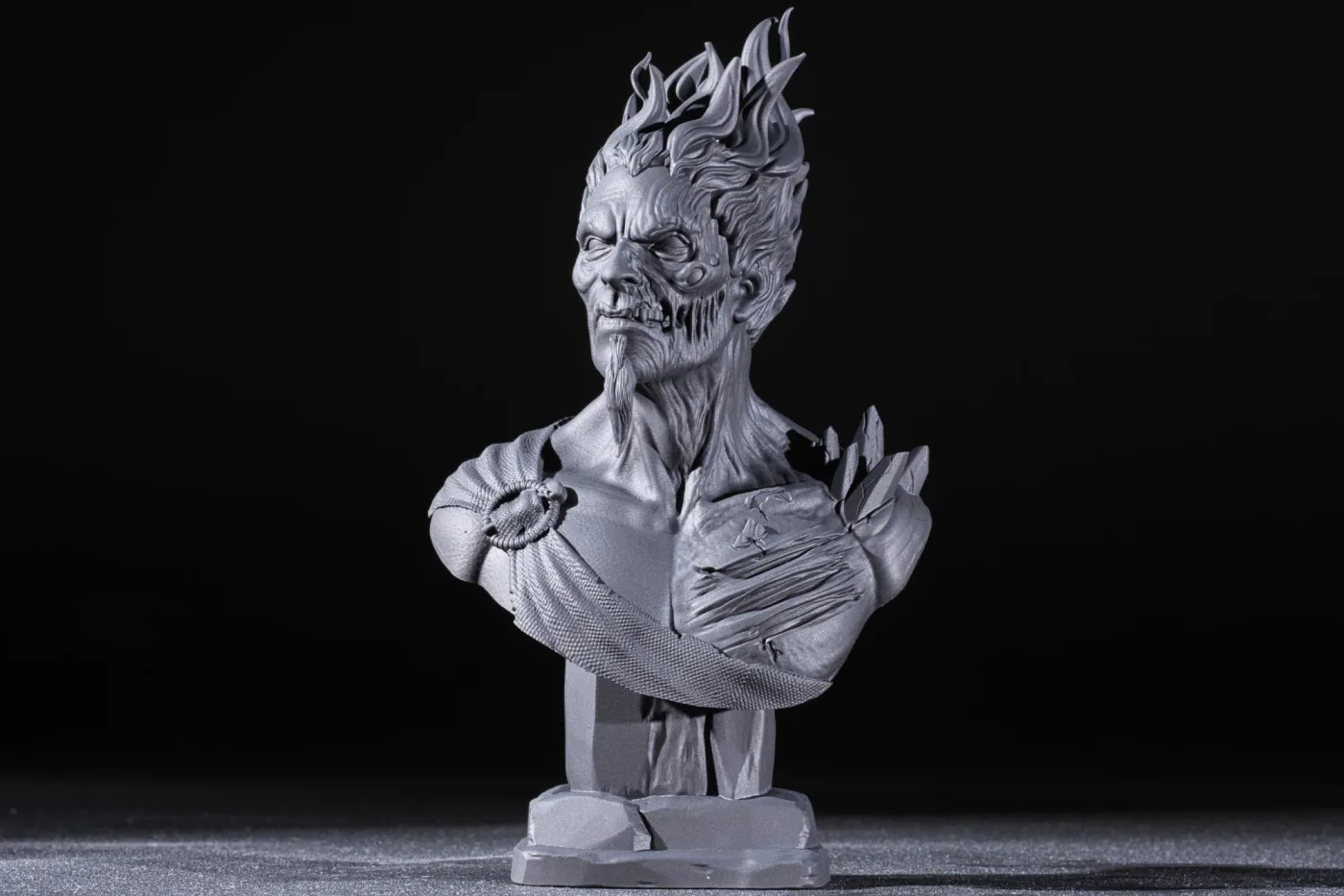 Hades bust, printed in resin