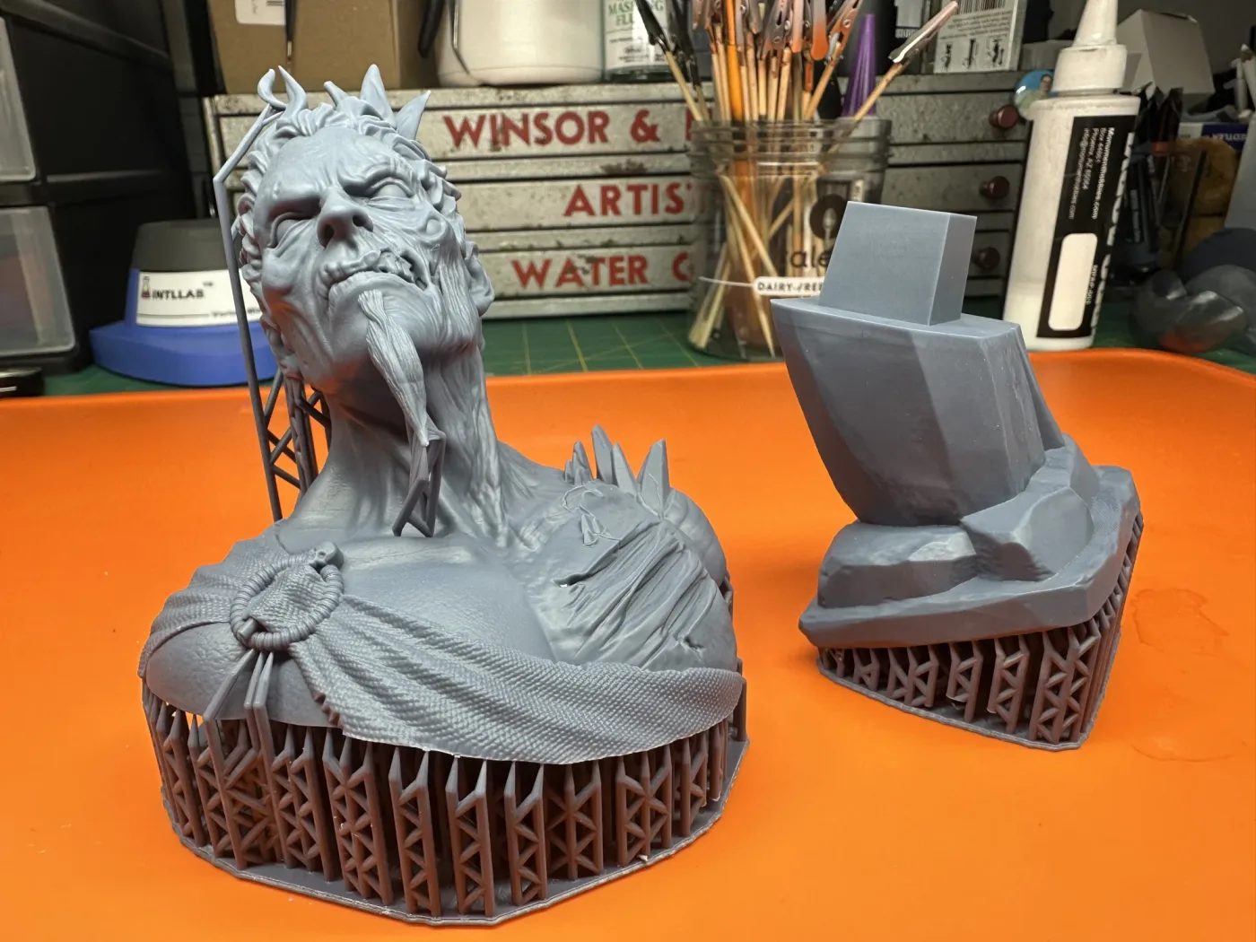 Hades bust, straight off the plate