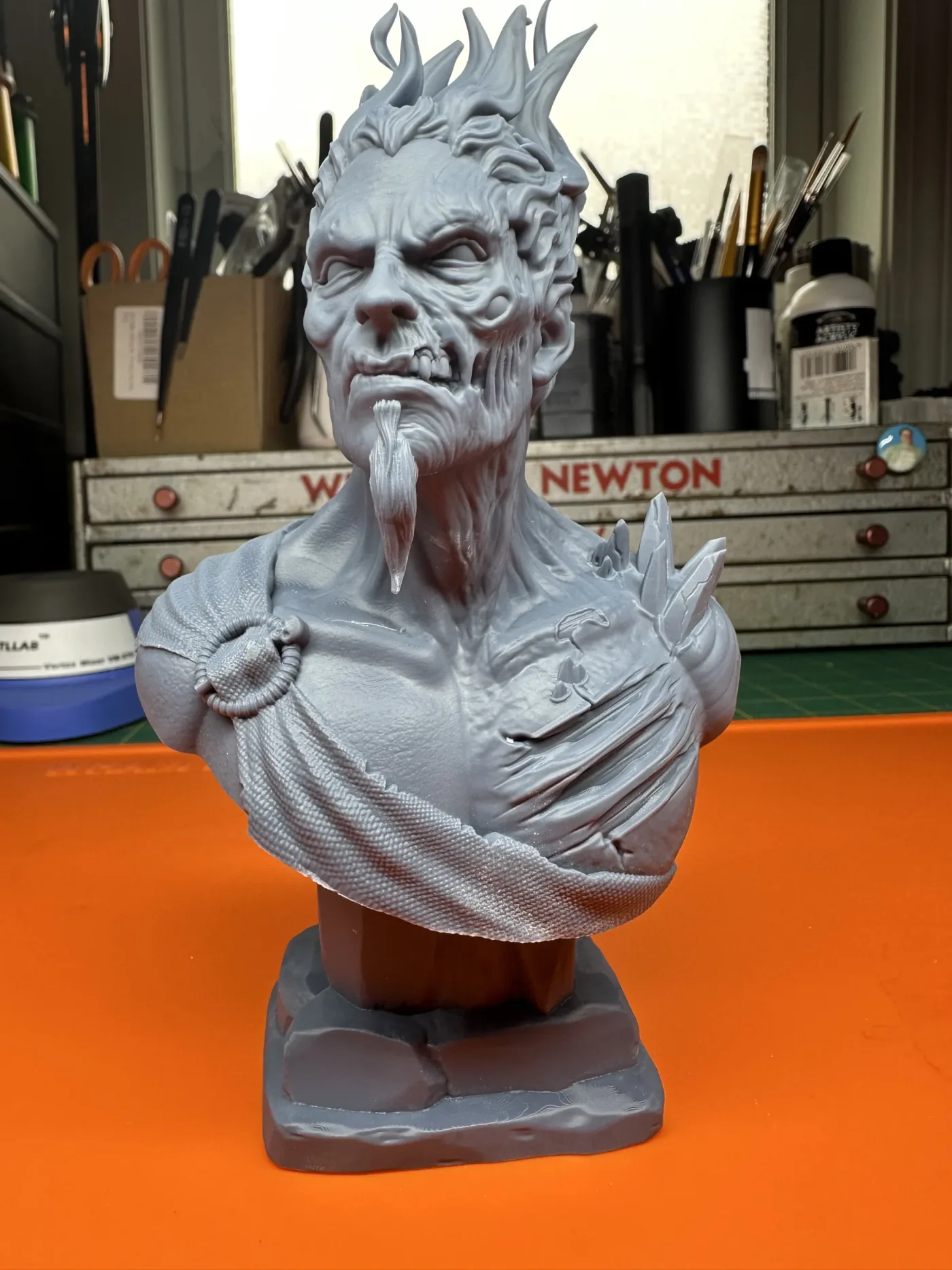 Hades bust, the finished test print