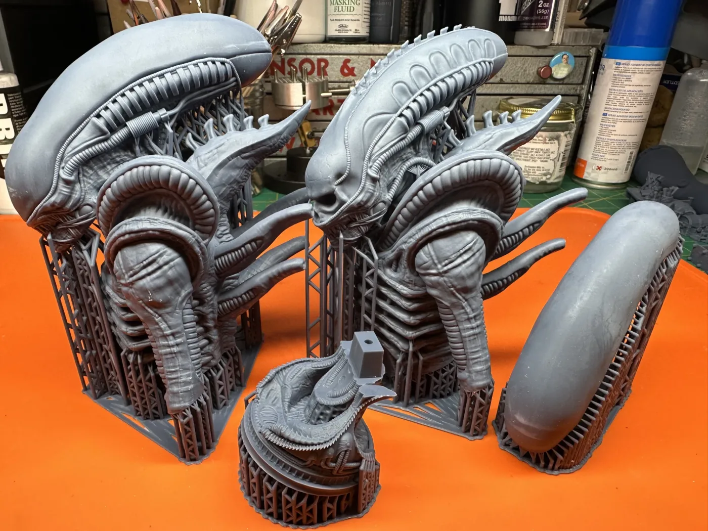Xenomorph bust, straight off the plate