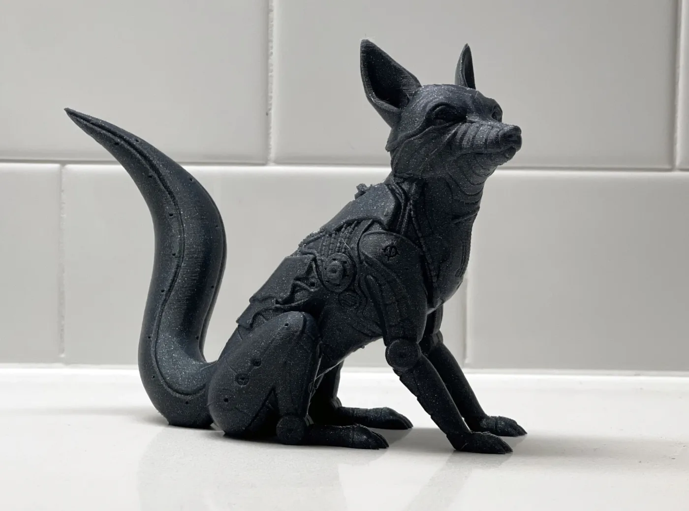 Fox Machina, printed in resin