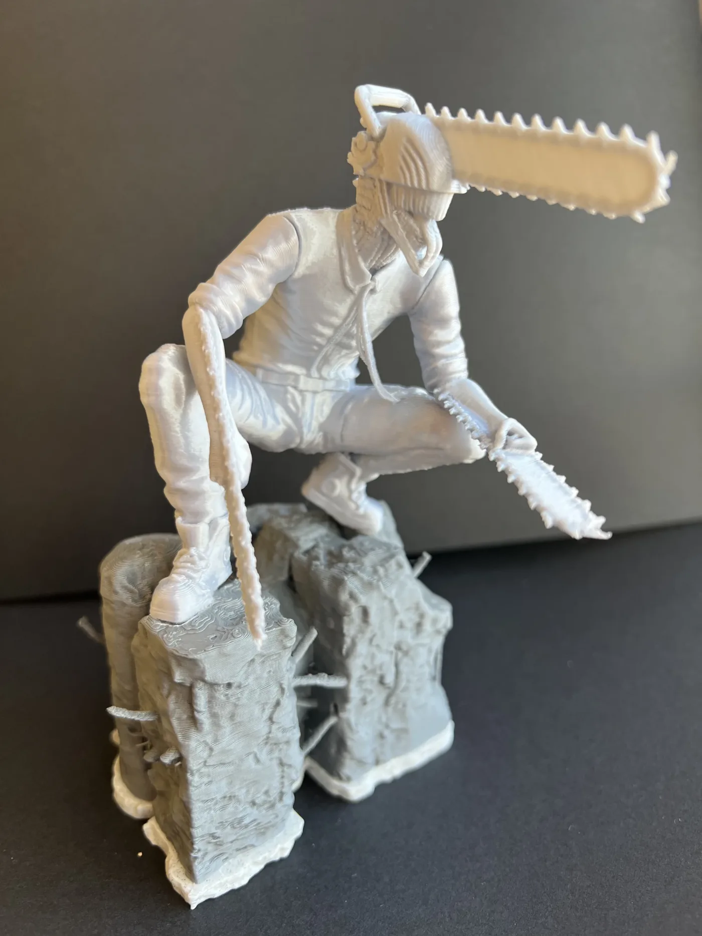 Chainsaw Man figure, printed in resin
