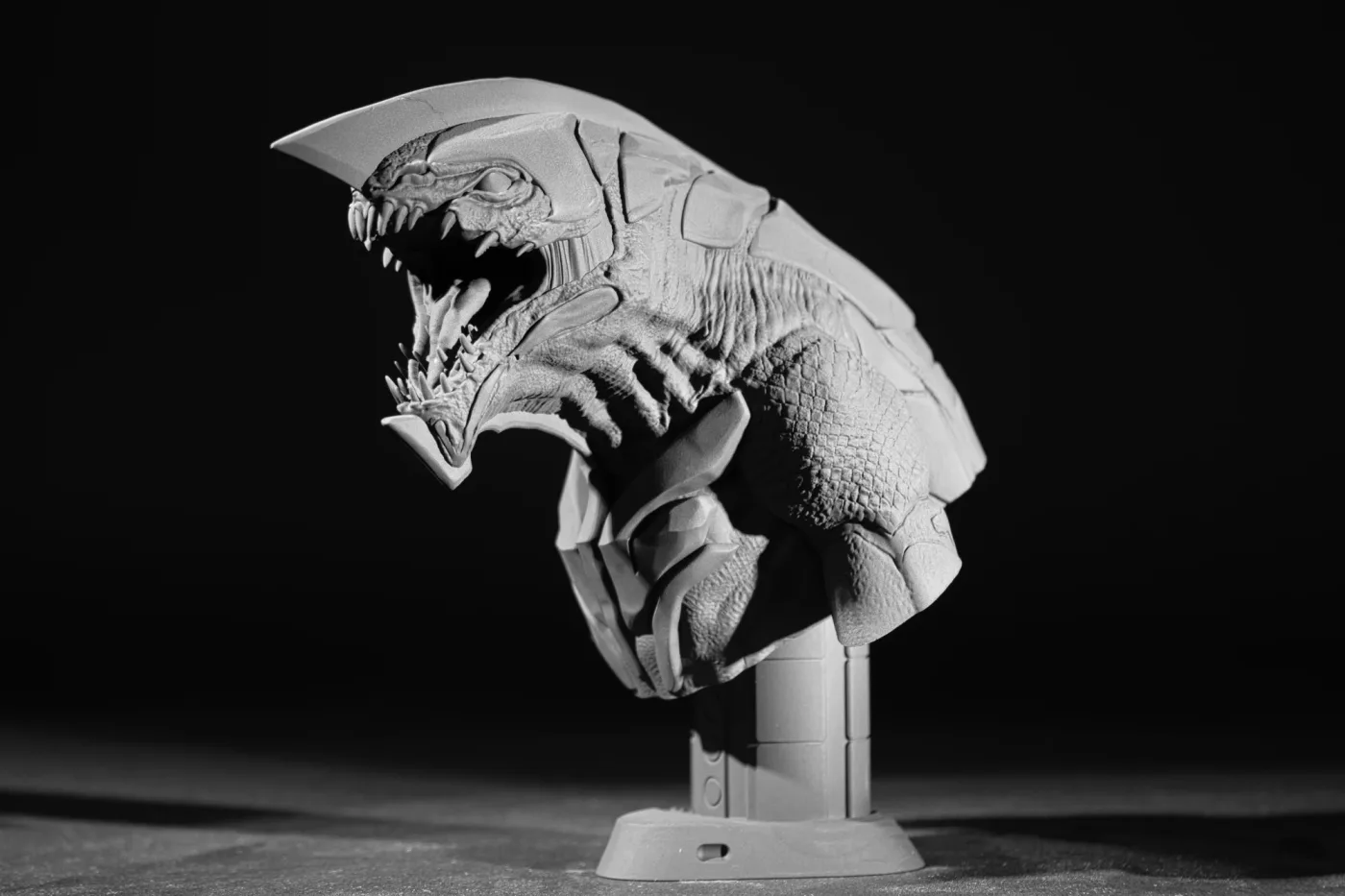 Khanivore bust, printed in resin