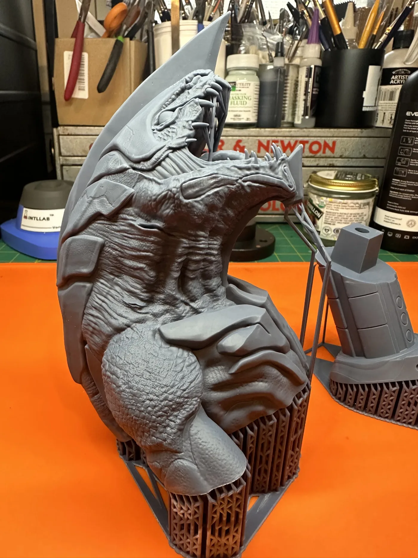 Khanivore bust, straight off the plate