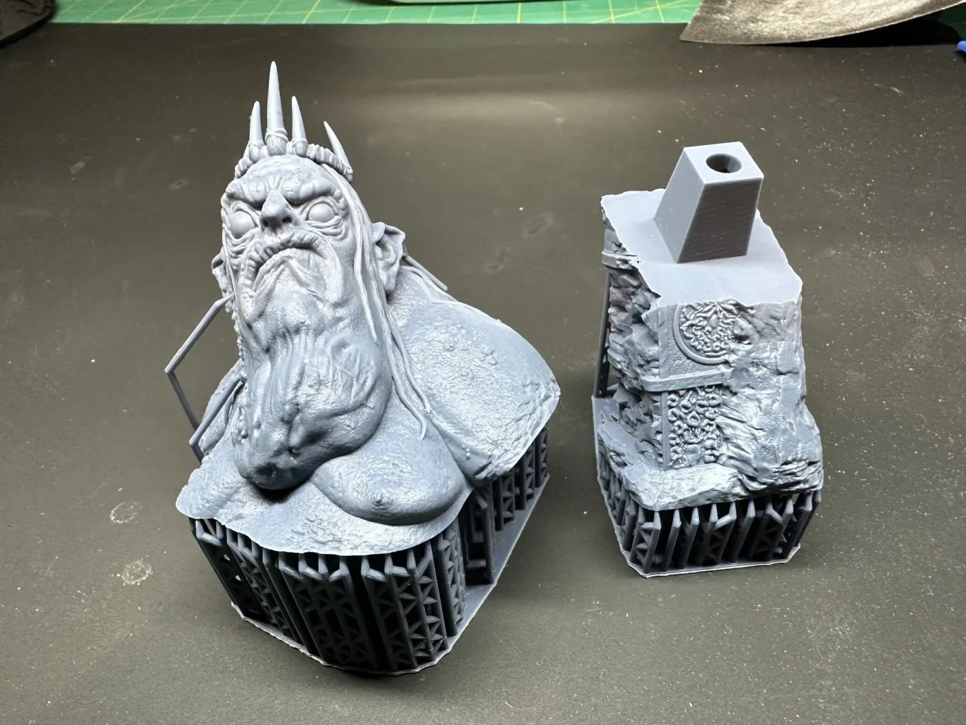 King Goblin bust, straight off the plate