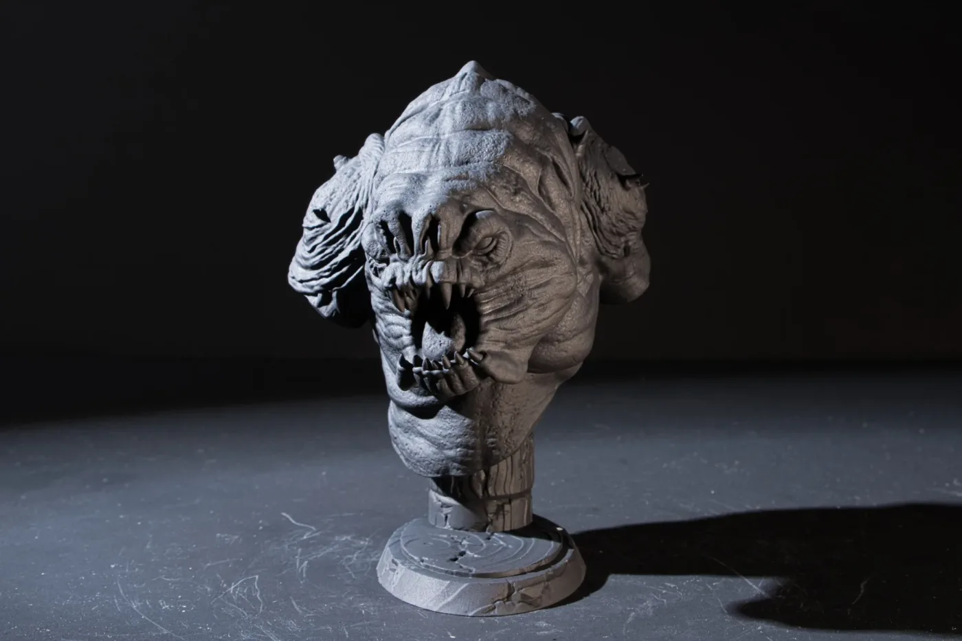 Rancor Bust, printed in resin