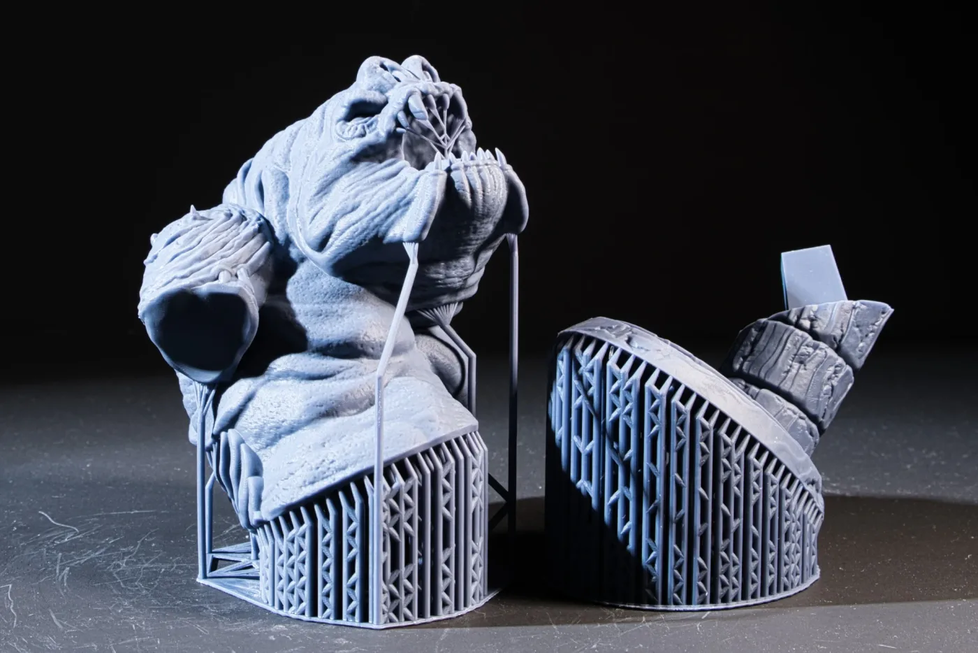 Rancor Bust, straight off the plate