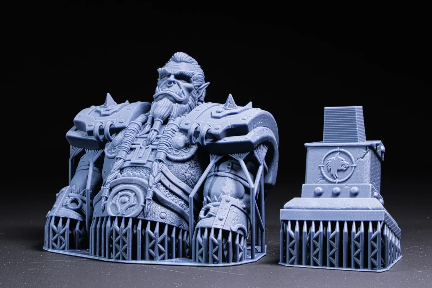 Thrall Bust, straight off the plate