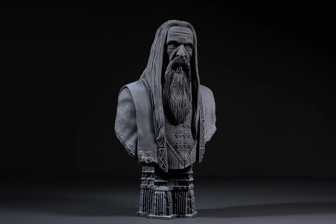 Saruman Bust, printed in resin