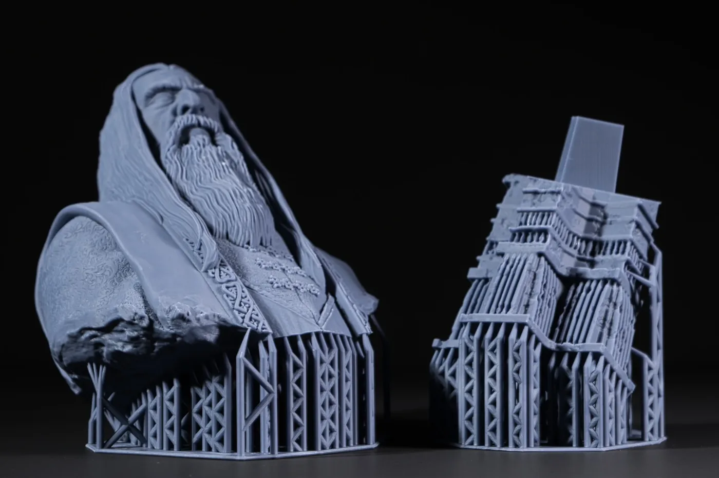 Saruman Bust, straight off the plate