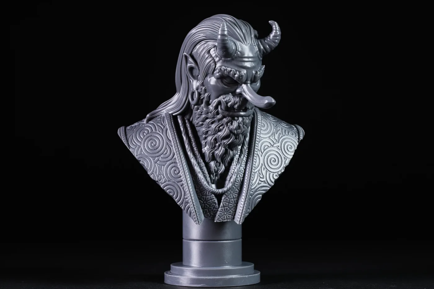 Tengu bust, printed in resin