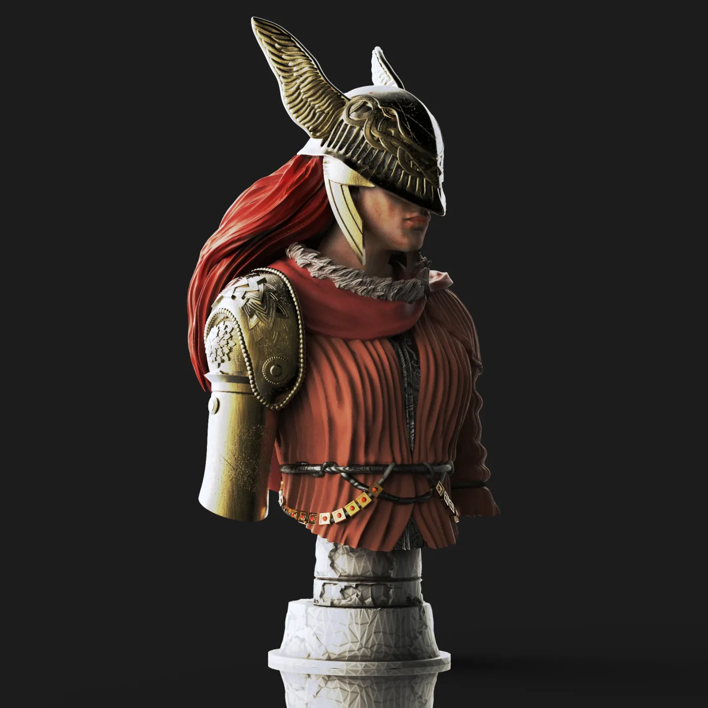Malenia Bust, the digital sculpt