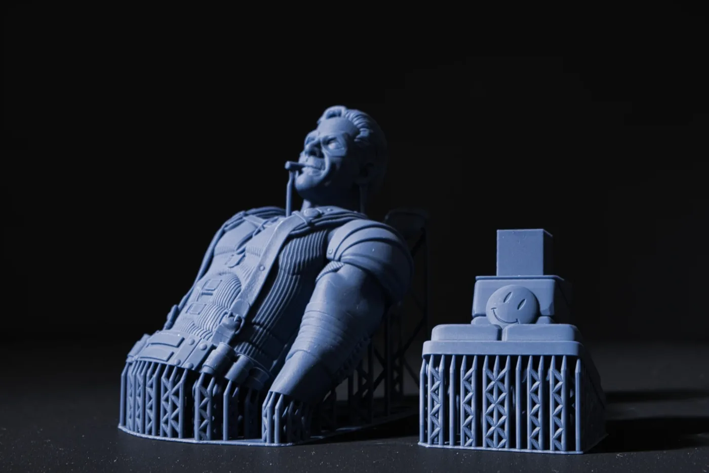 The Comedian Bust – Watchmen, straight off the plate