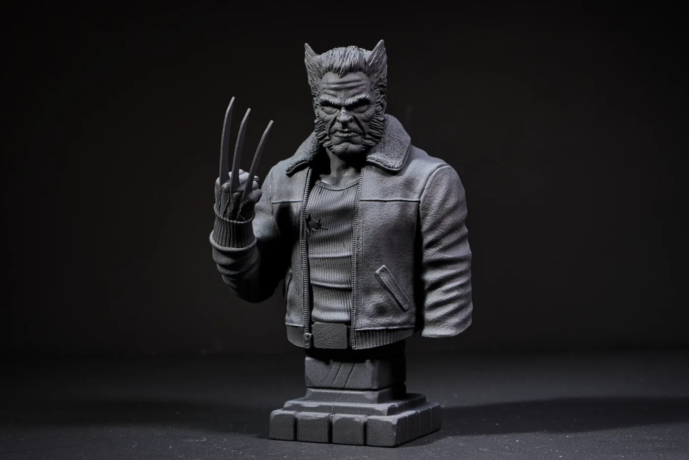 Old Man Logan Bust, printed in resin